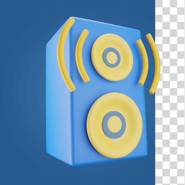 Subwoofer icono 3d