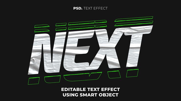 PSD successivo effetto di testo psd oggetto intelligente modificabile