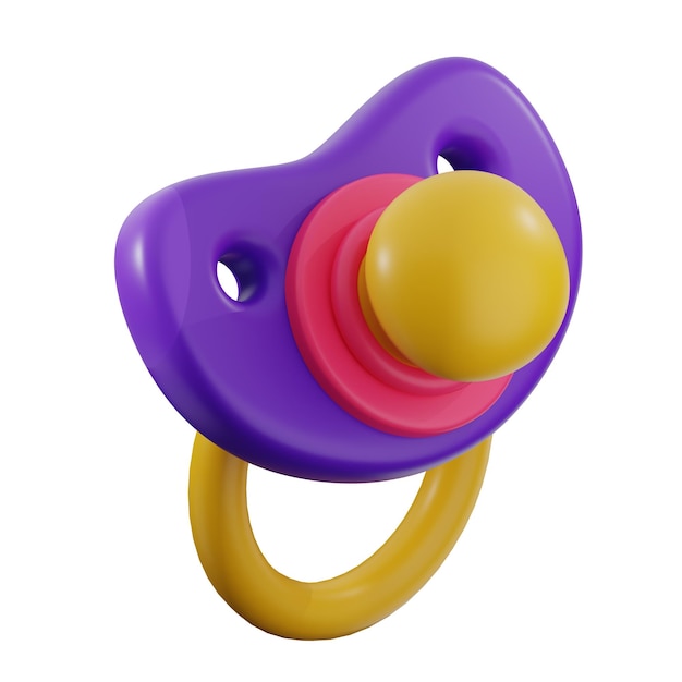 Une sucette colorée pour bébé