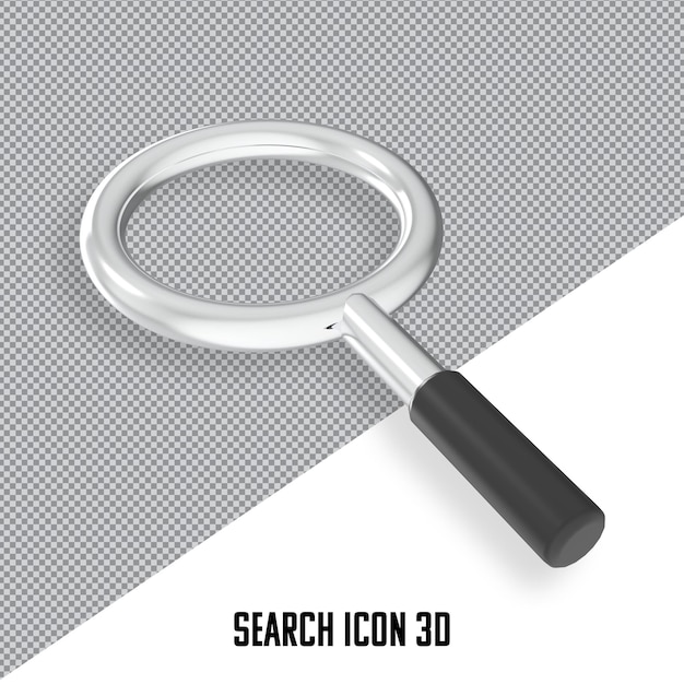 PSD suchsymbol 3d-rendering