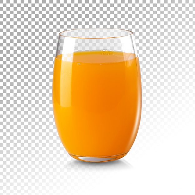 PSD suco de laranja fresco isolado