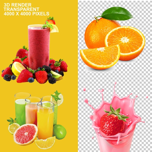 PSD suco de laranja smoothie fruta de cenoura suco de fruta mista suco de uva laranja suco png