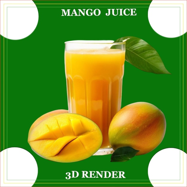 PSD suco de maçã e suco de mango