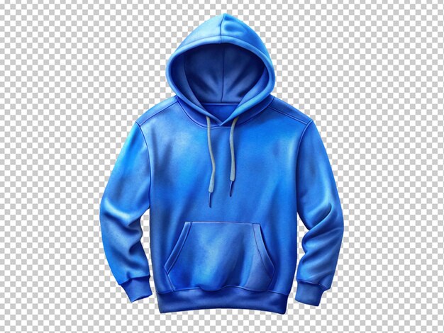 Sudadera con capucha azul