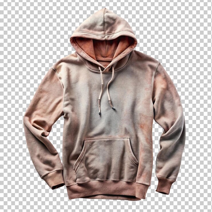 PSD con una sudadera con capucha en un fondo transparente