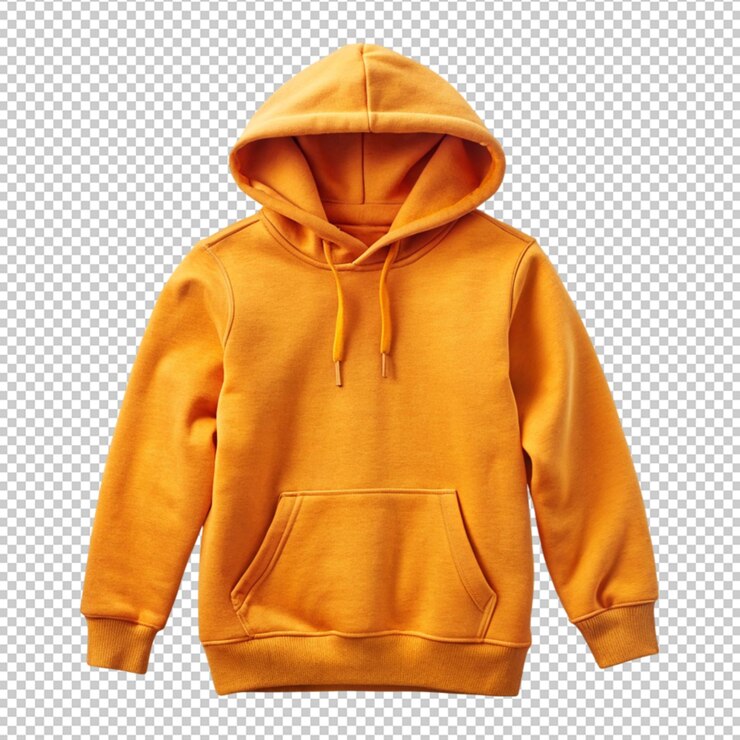 PSD sudadera con capucha juvenil sobre un fondo transparente