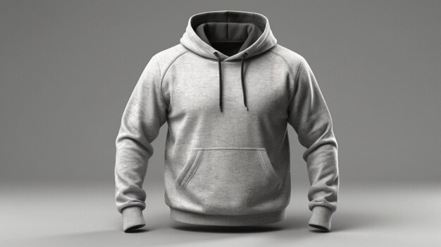 sudadera con capucha plana con fondo transparente