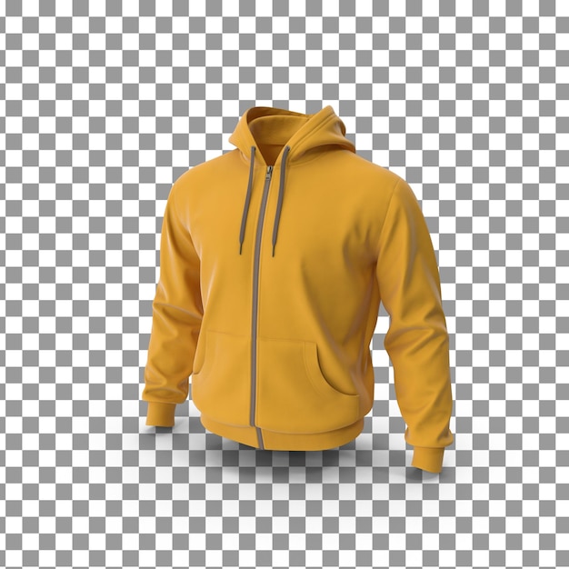 PSD sudadera con capucha psd 3d sobre fondo aislado y transparente