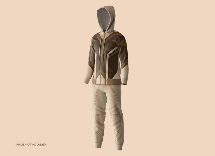 PSD sudadera con capucha raglan fullzipper pantalones