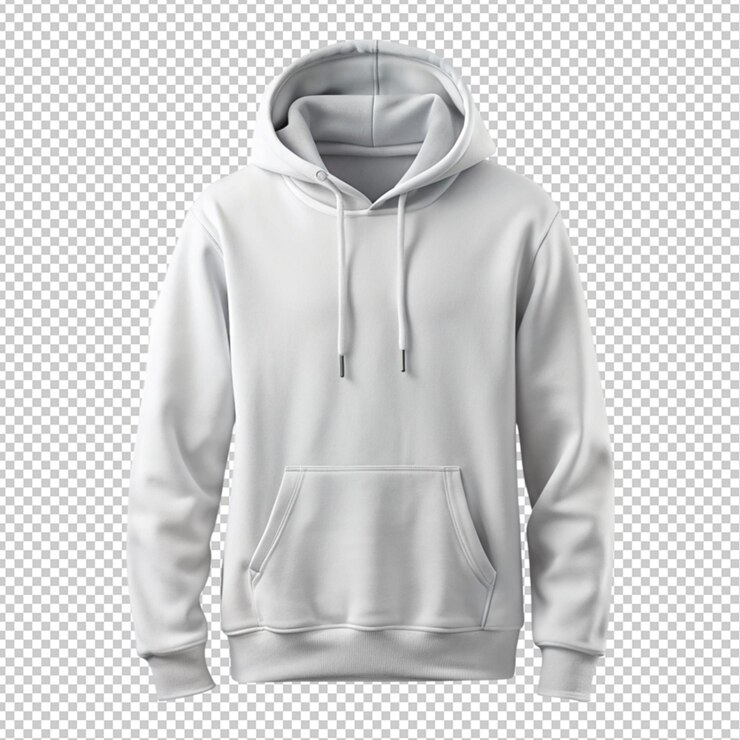 PSD sudadera con capucha sobre un fondo transparente