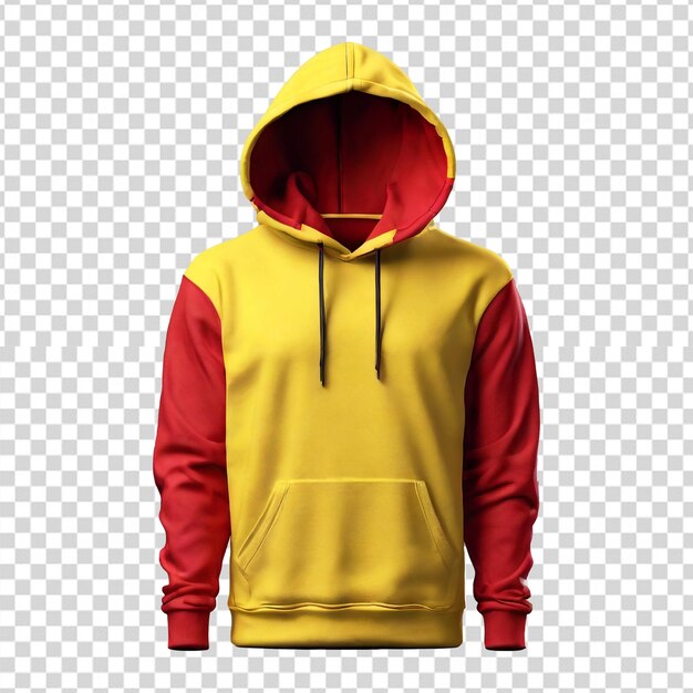Sudaderas con capucha aisladas sobre un fondo transparente