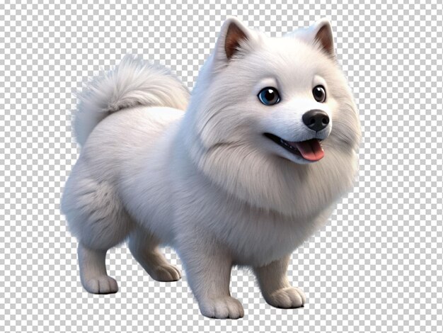 PSD süße weiße samoyede