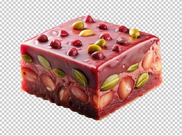 PSD süßes cranberry-pistazien-fudge