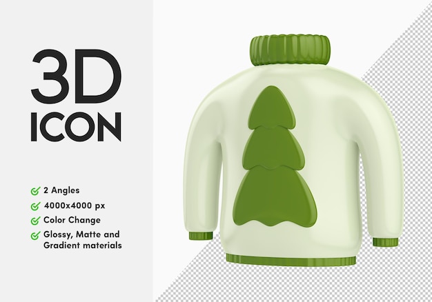 Suéter icono 3d