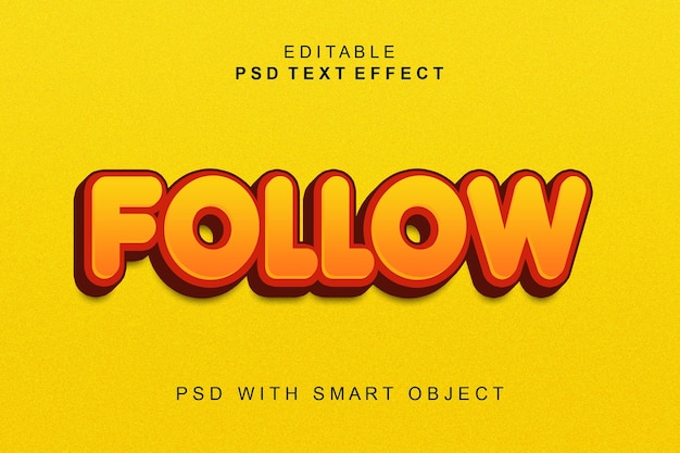 Suivre L'effet De Texte 3d