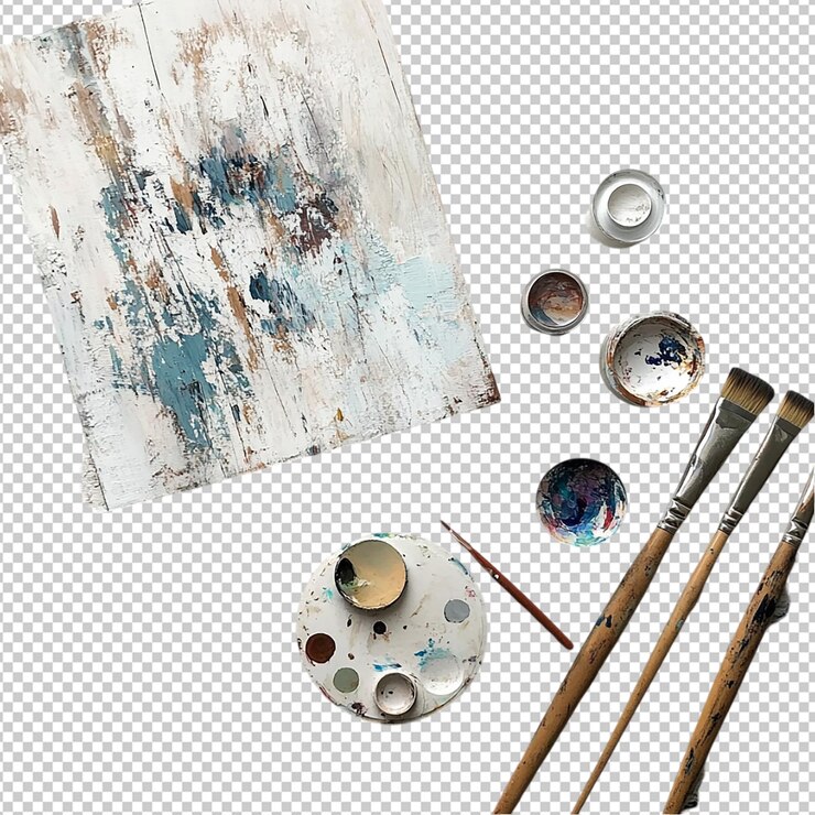 PSD suministros de arte sobre un fondo transparente
