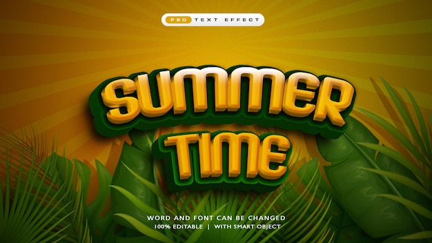 Summer Time Editable Text Effect