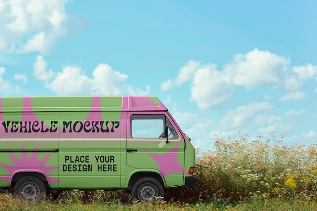 PSD summer traveling vehicle  mockup