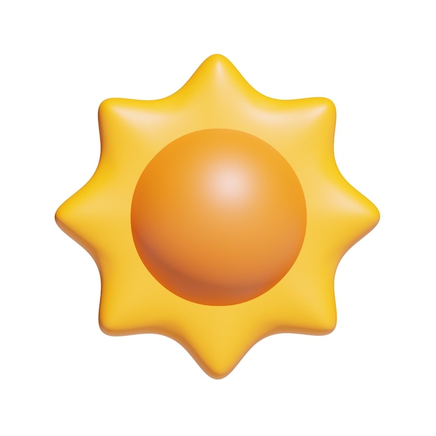 PSD sun star 3d-symbolraum