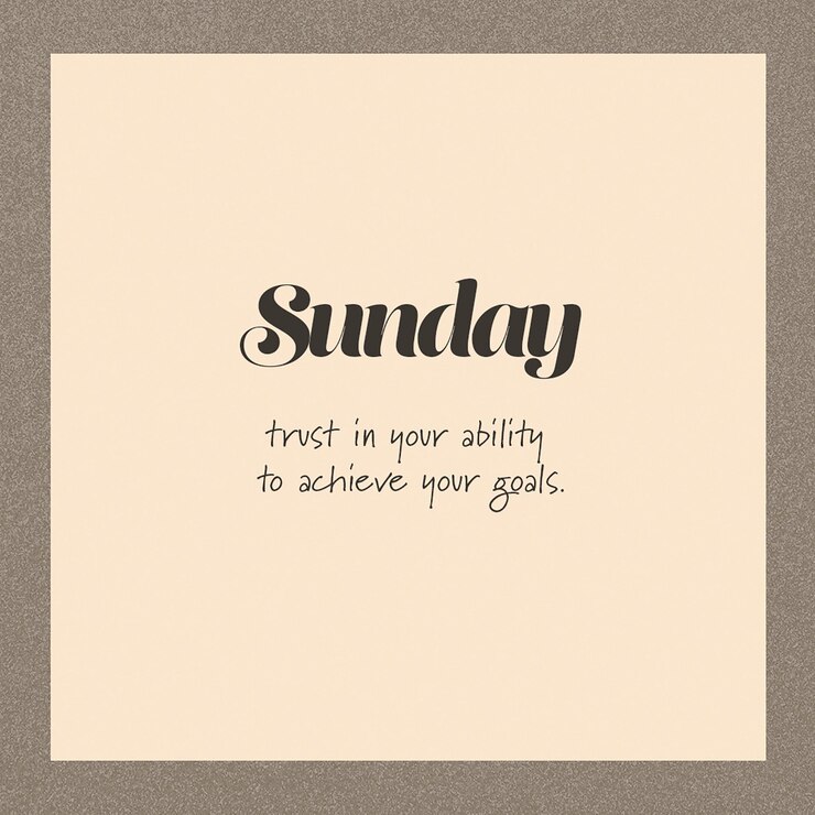 PSD sunday quotes reminder instagram post template psd design mídia social tipografia layout template (template de layout de tipografia)