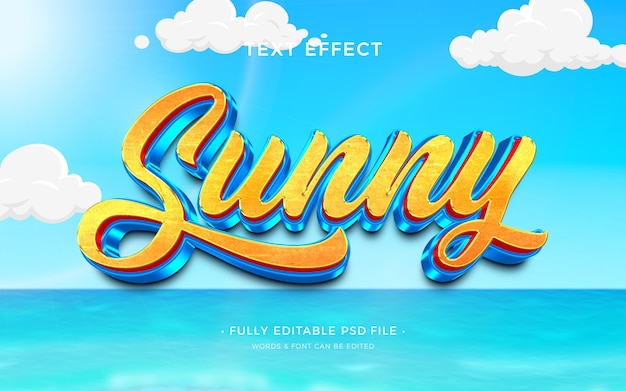 Sunny Text Effect