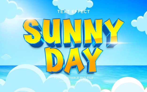 Sunny Text Effect
