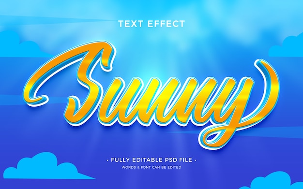 Sunny Text Effect