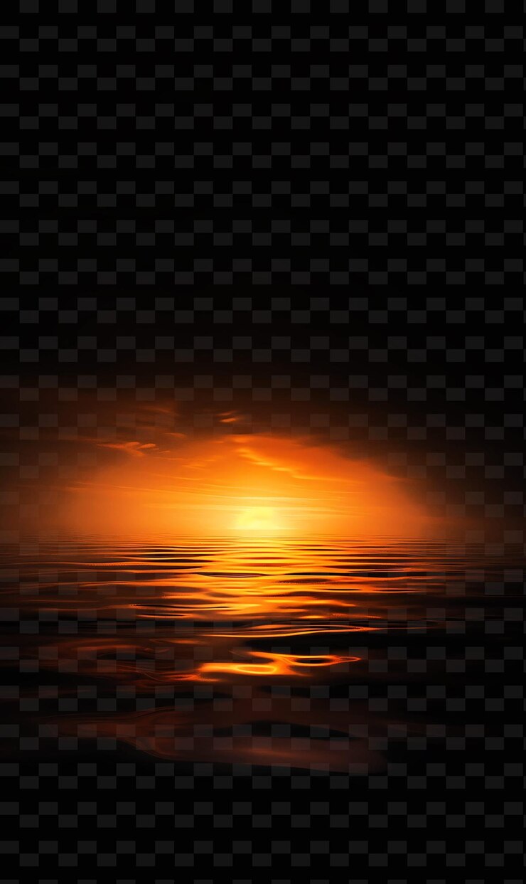 PSD sunrise glow with dawn break soft orange fostering hopeful f png neon design de efeito de luz