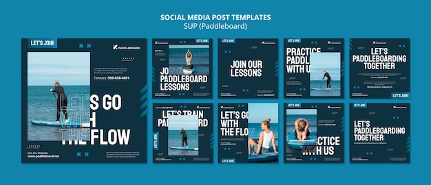 Sup design de modelo de post do instagram