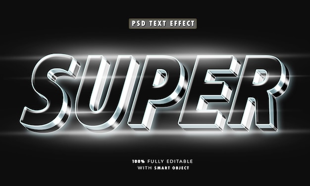 Super 3D Editable Text Effect