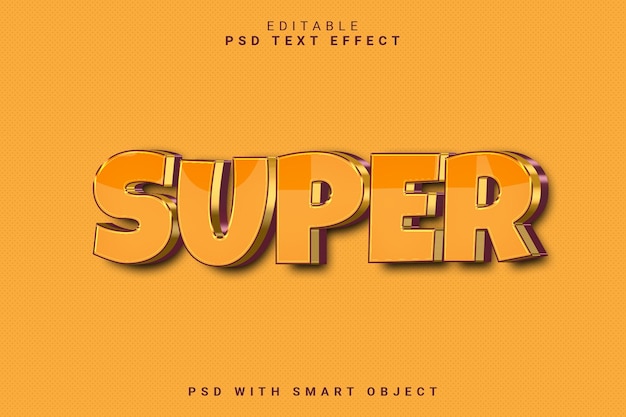 Super 3D-Texteffekt