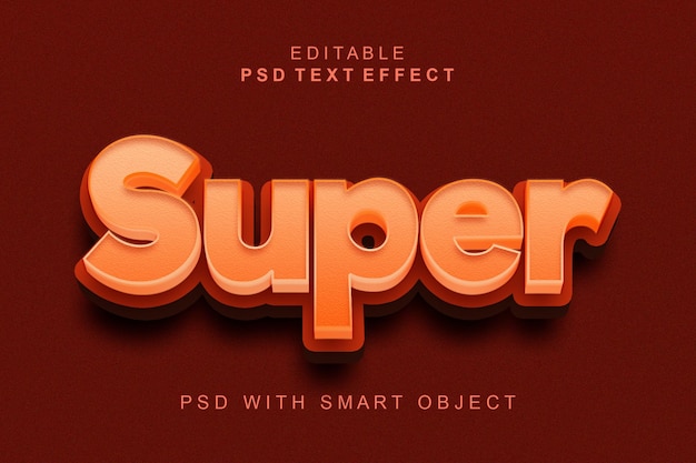 Super 3D-Texteffekt
