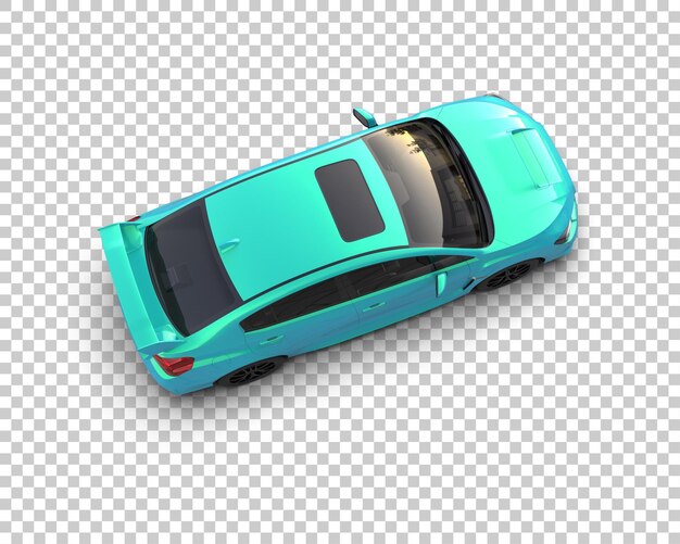 Super-Auto isoliert auf dem Hintergrund 3D-Rendering-Illustration
