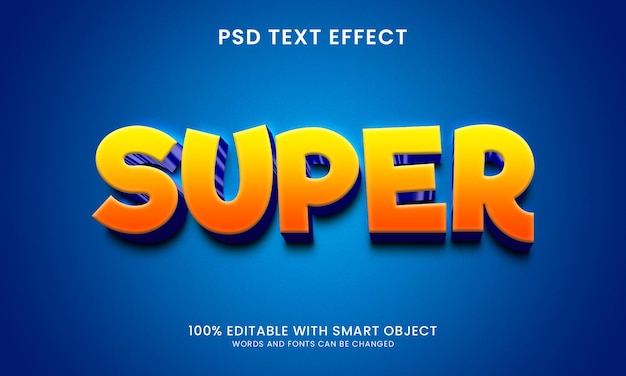 Super bearbeitbarer Texteffekt