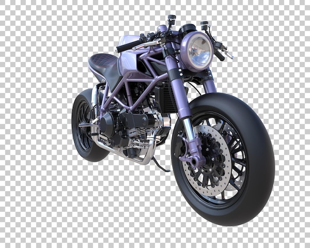 Super bicicleta sobre fondo transparente. Representación 3d - ilustración