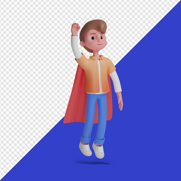 Super chico personaje 3d