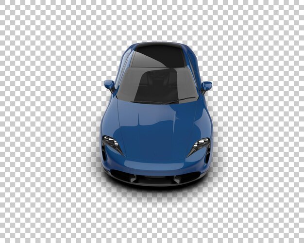 El súper coche aislado en el fondo ilustración de renderización 3D