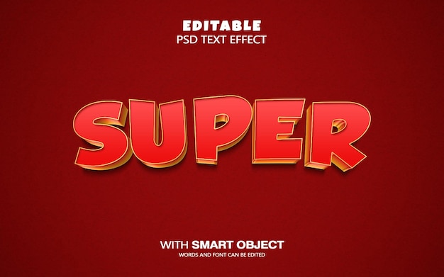 super efeito de texto