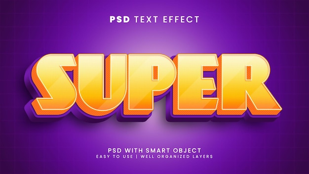 Super Effet De Texte Modifiable