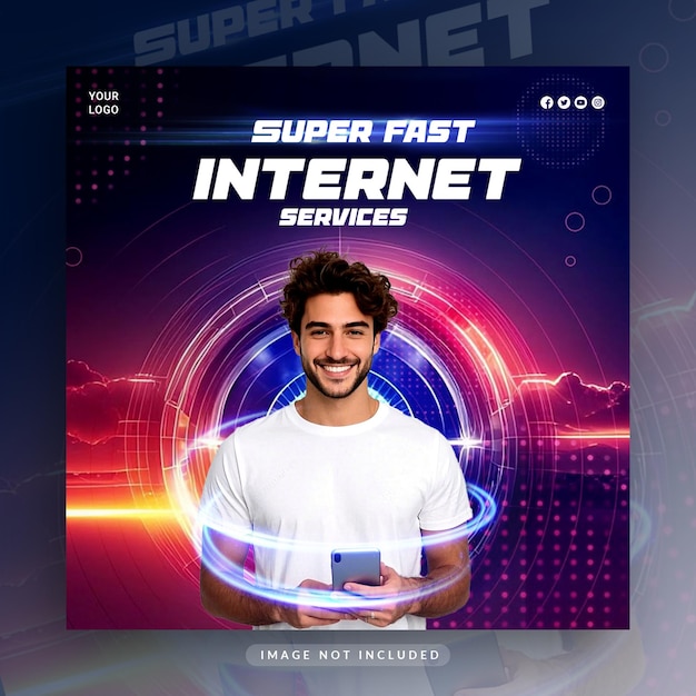 Super Fast Internet Services Advertisement