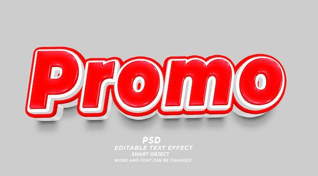 Super promo 3d bearbeitbarer text psd photoshop-vorlage