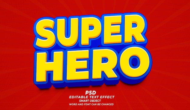 Super-PSD-Editierbare Text-Effekt-Photoshop-Vorlage