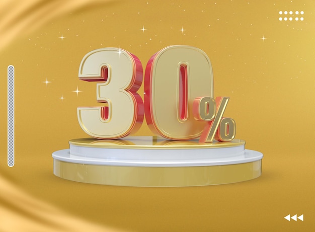 Super sale 30 prozent mit podest gold