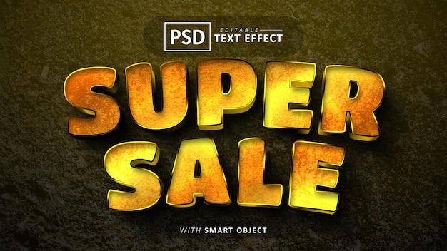 Super sale gold texteffekt editierbar