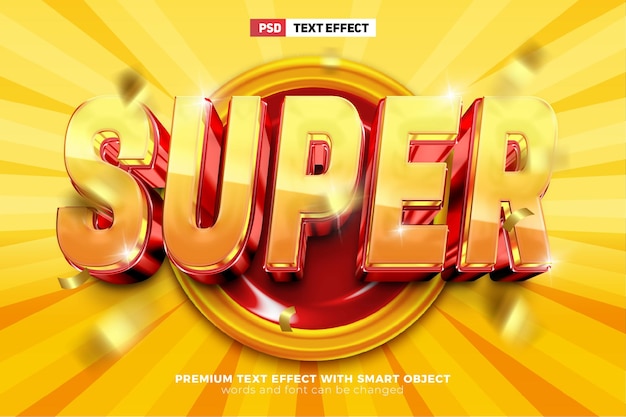Super Sale Promo 3D bearbeitbarer Texteffekt 160123