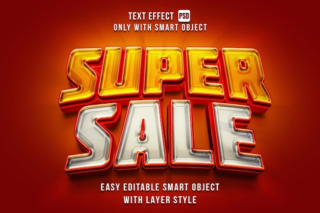 Super sale texteffekt editierbar