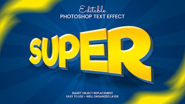 Super starker 3D-Texteffekt