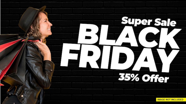 PSD super vendita del black friday sui social media