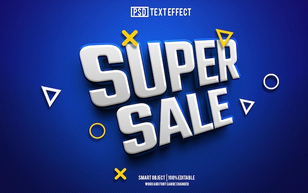 Super venta efecto de texto fuente editable tipografía texto 3D