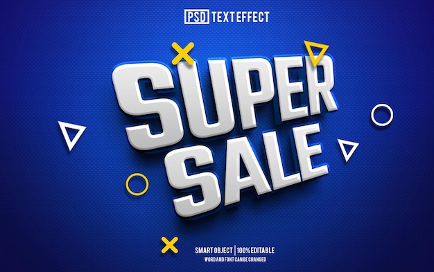 Super venta efecto de texto fuente editable tipografía texto 3d